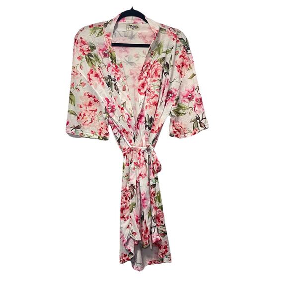 Show Me Your Mumu Brie Robe Garden of Bloom One Size Floral Print Women’s Tie - Picture 1 of 5